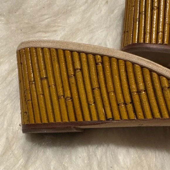 NEW Kate Spade New York Warm Stone Meena Wedge Slide Sandals 8.5 - Picture 3 of 4